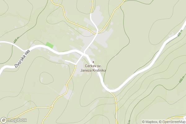 static Mapbox map