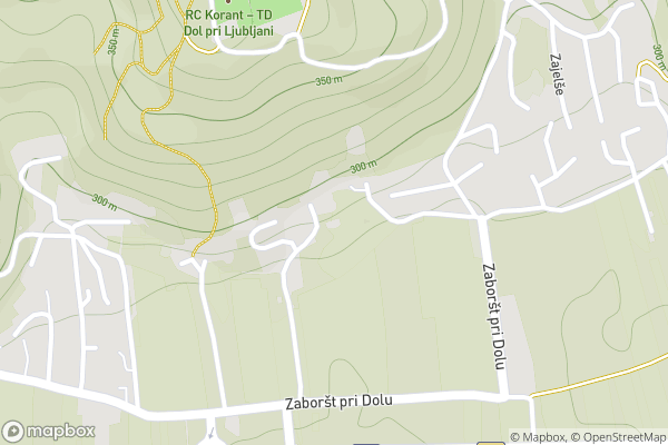 static Mapbox map
