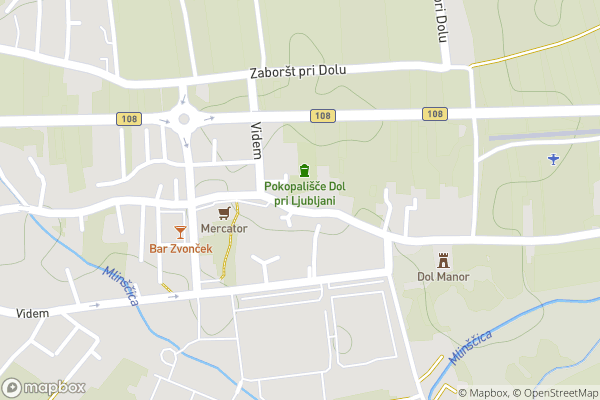 static Mapbox map