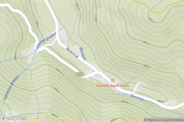 static Mapbox map