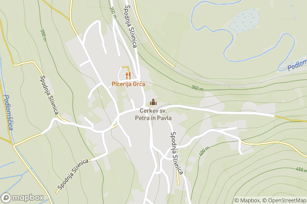 static Mapbox map