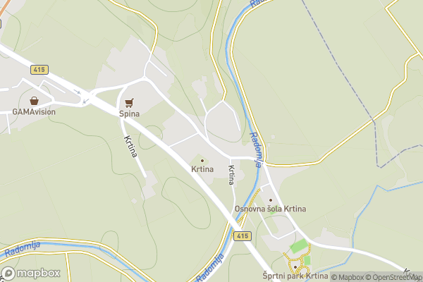 static Mapbox map