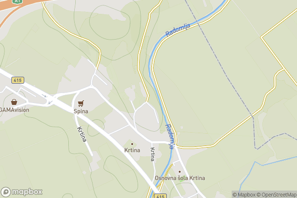 static Mapbox map
