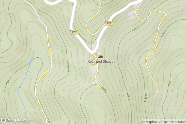 static Mapbox map