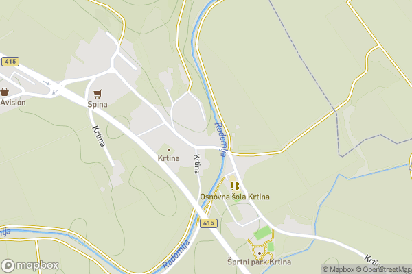 static Mapbox map