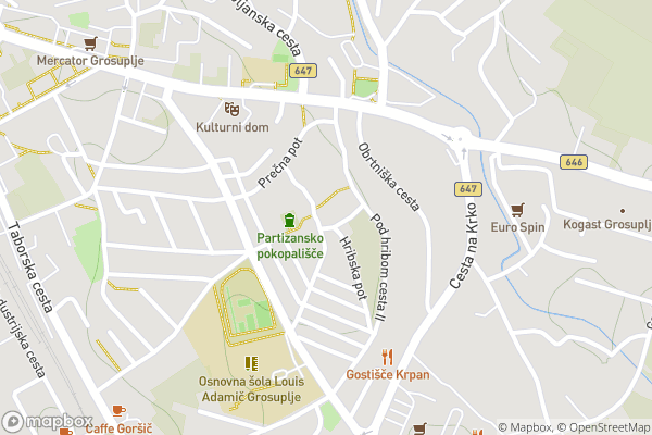 static Mapbox map