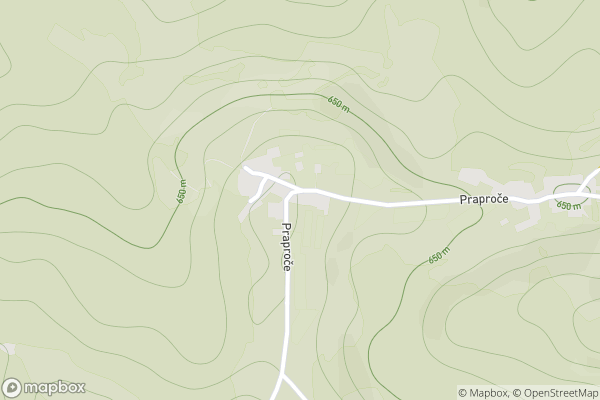 static Mapbox map