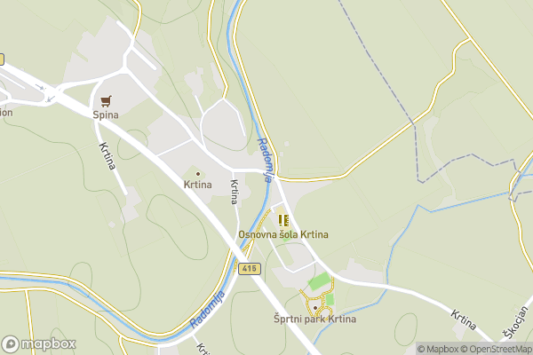 static Mapbox map