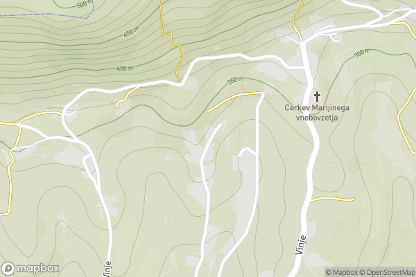 static Mapbox map