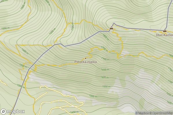 static Mapbox map