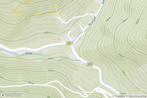 static Mapbox map