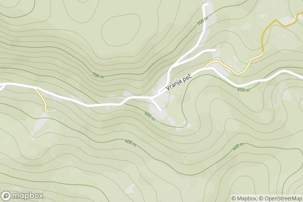 static Mapbox map