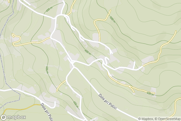 static Mapbox map