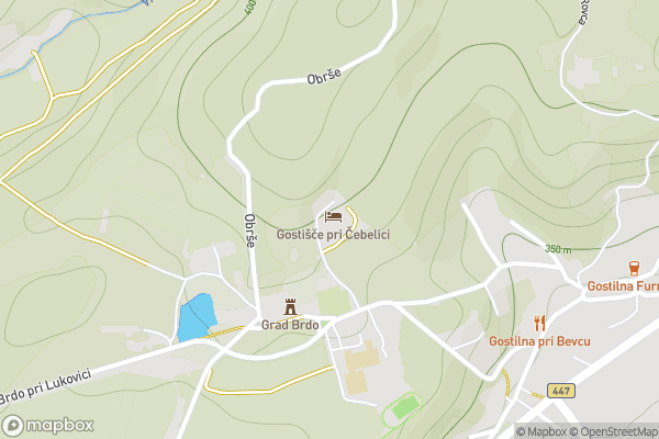static Mapbox map