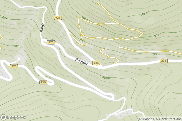 static Mapbox map