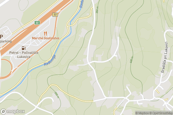 static Mapbox map