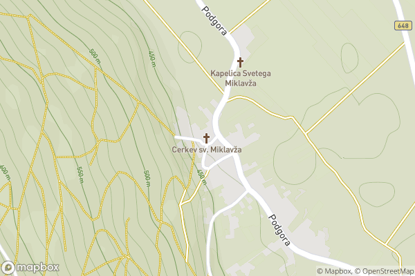 static Mapbox map