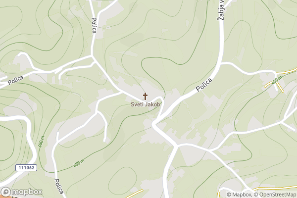 static Mapbox map