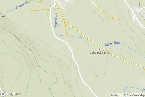 static Mapbox map