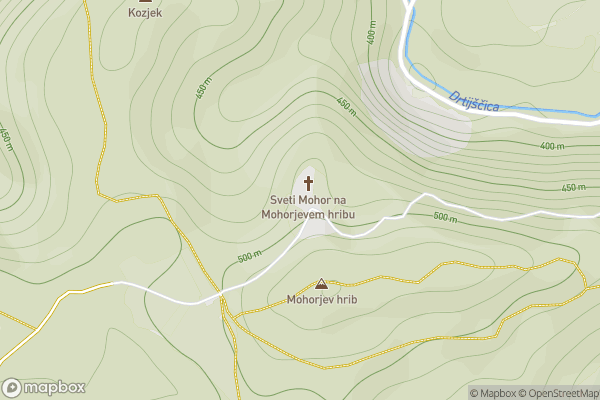 static Mapbox map