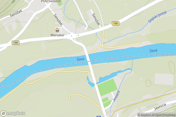 static Mapbox map