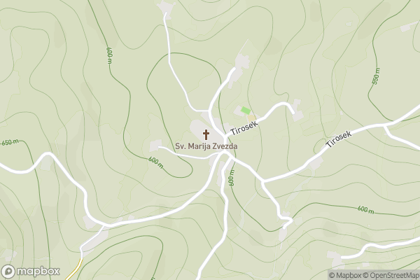 static Mapbox map