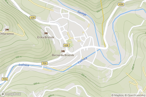static Mapbox map