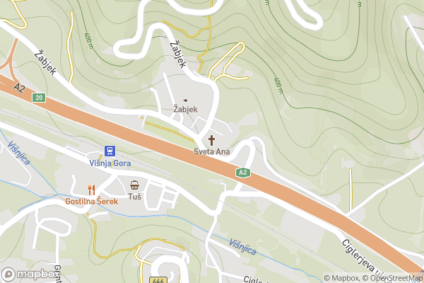 static Mapbox map
