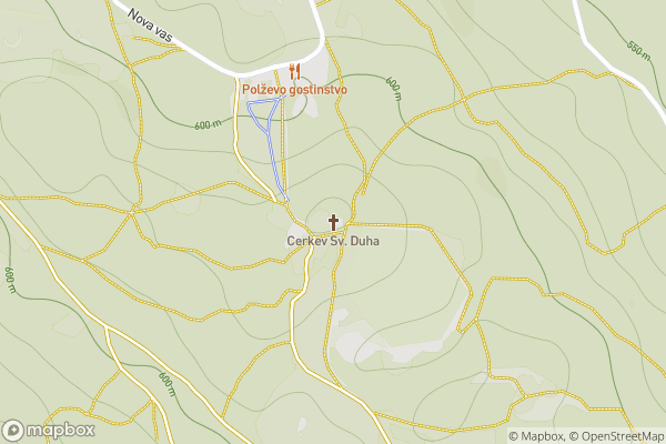 static Mapbox map