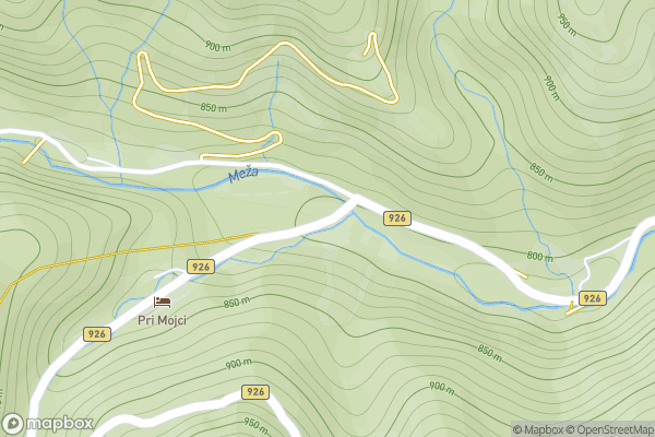 static Mapbox map
