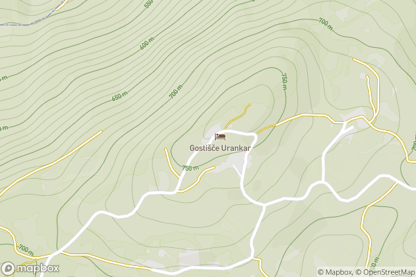 static Mapbox map
