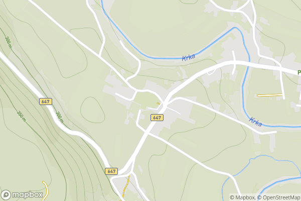 static Mapbox map