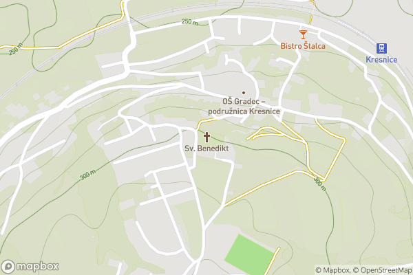 static Mapbox map