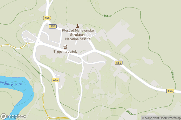 static Mapbox map