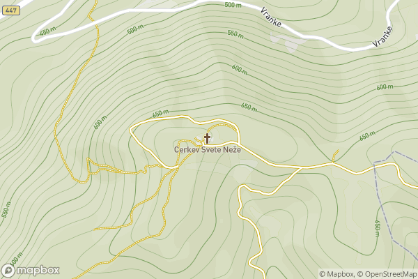 static Mapbox map