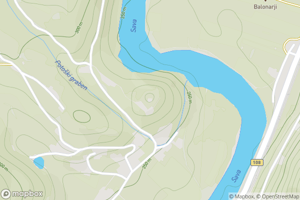 static Mapbox map