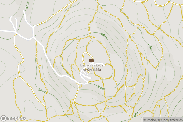 static Mapbox map