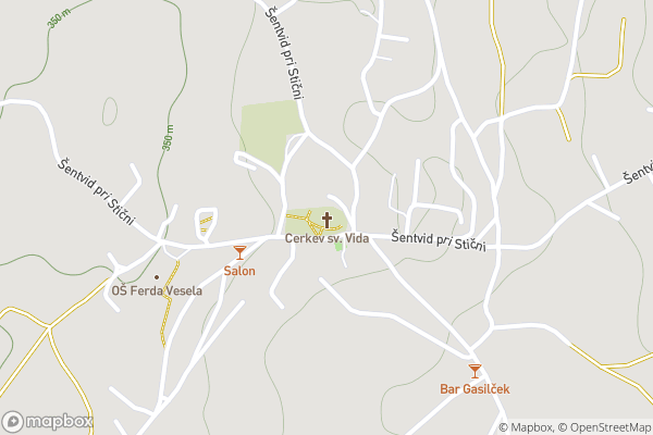 static Mapbox map