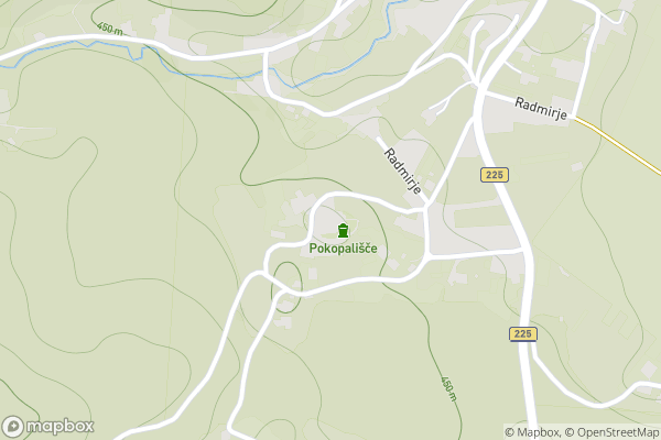 static Mapbox map