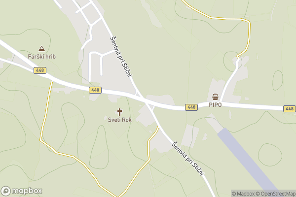 static Mapbox map