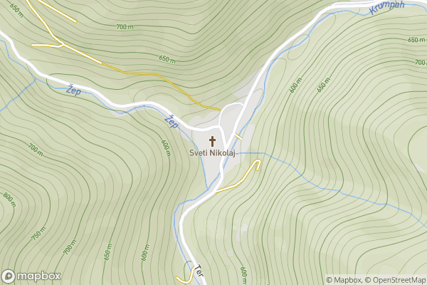 static Mapbox map