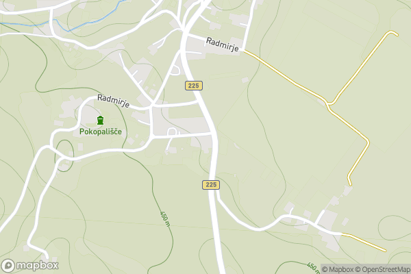 static Mapbox map