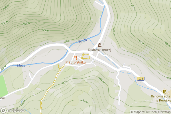 static Mapbox map