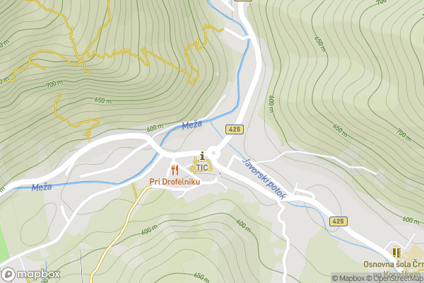 static Mapbox map