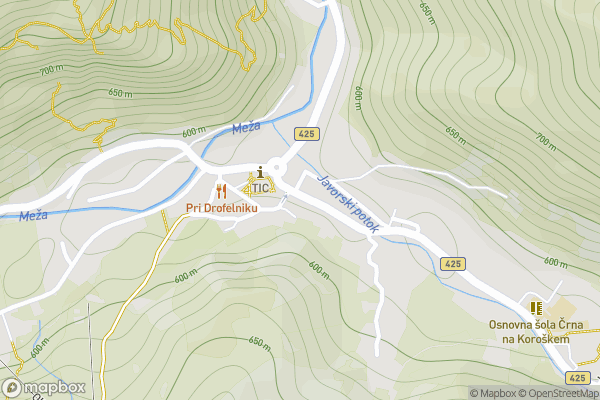 static Mapbox map