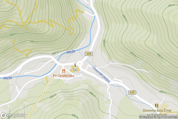 static Mapbox map