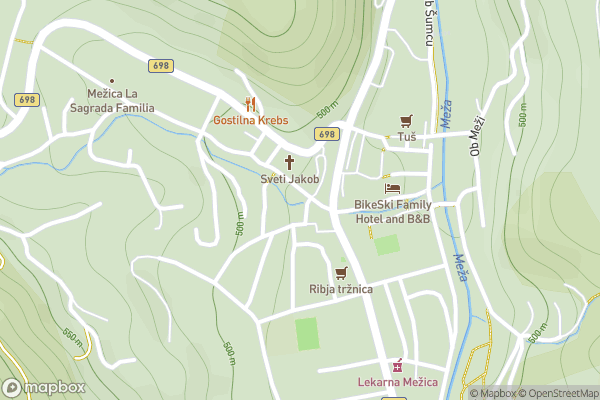 static Mapbox map