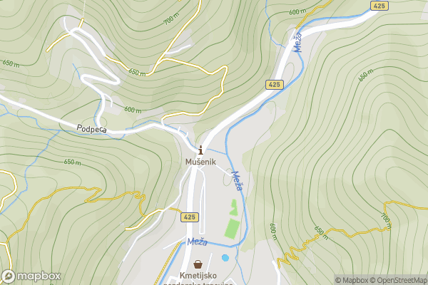 static Mapbox map