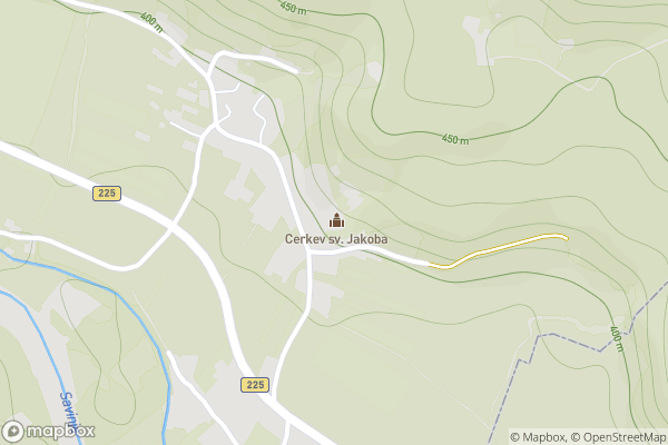 static Mapbox map