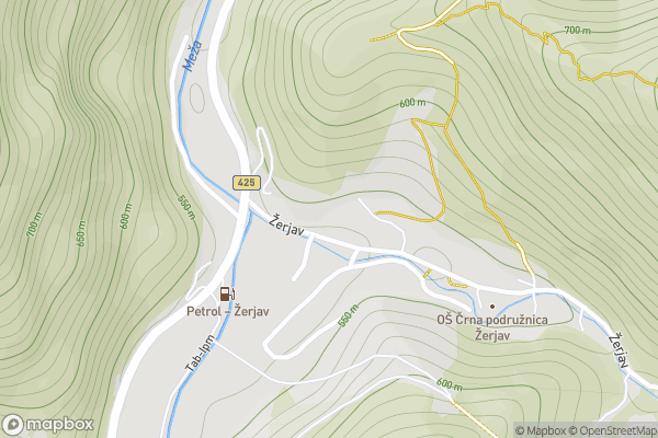 static Mapbox map